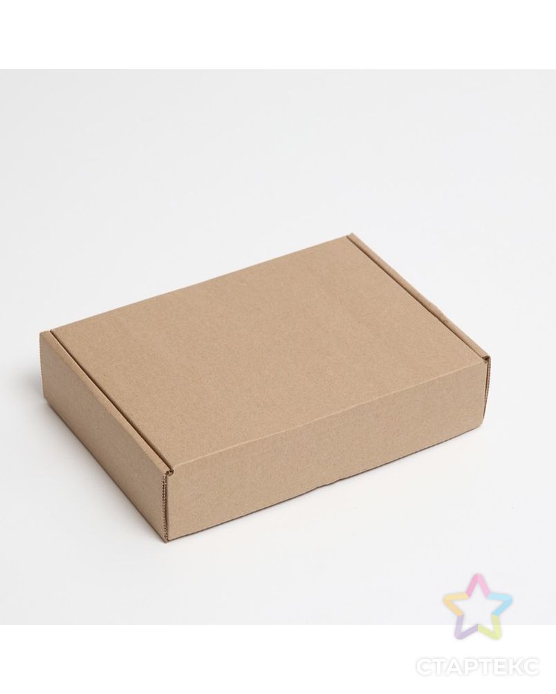 Коробка самосборная, бурая, 21 х 15 х 5 см арт. СМЛ-194567-1-СМЛ0007370801 1