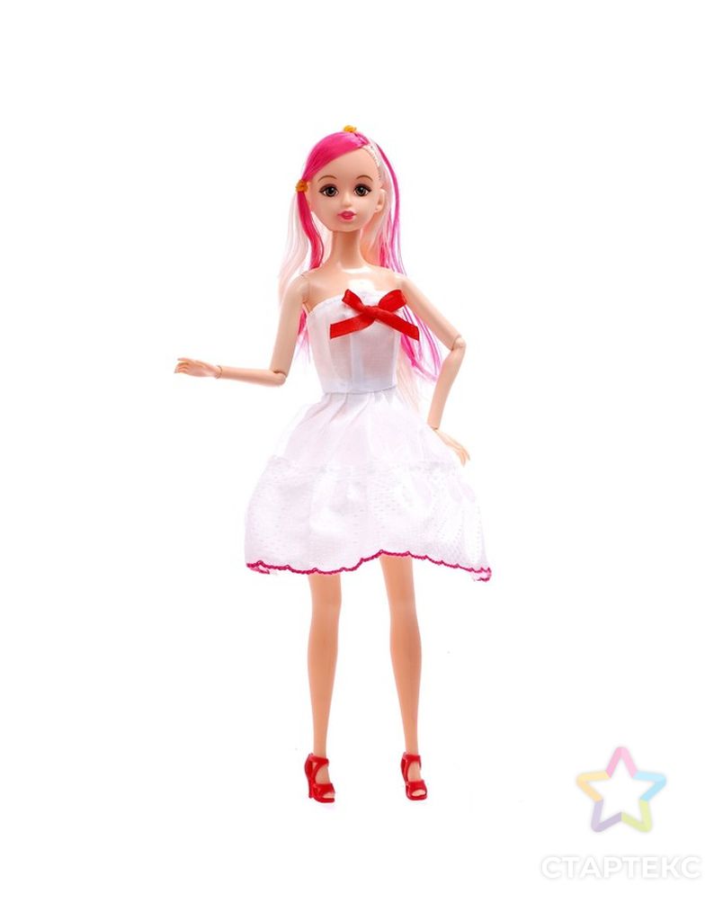 Кукла шарнирная "Лиза" с набором платье, обуви и аксессуарами арт. СМЛ-228005-1-СМЛ0007386700 3