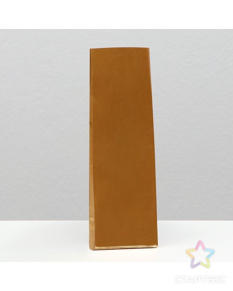 Пакет бумажный фасовочный,"Бронза", трёхслойный 5,5 х 3 х 17 см арт. СМЛ-199483-1-СМЛ0007391115 1