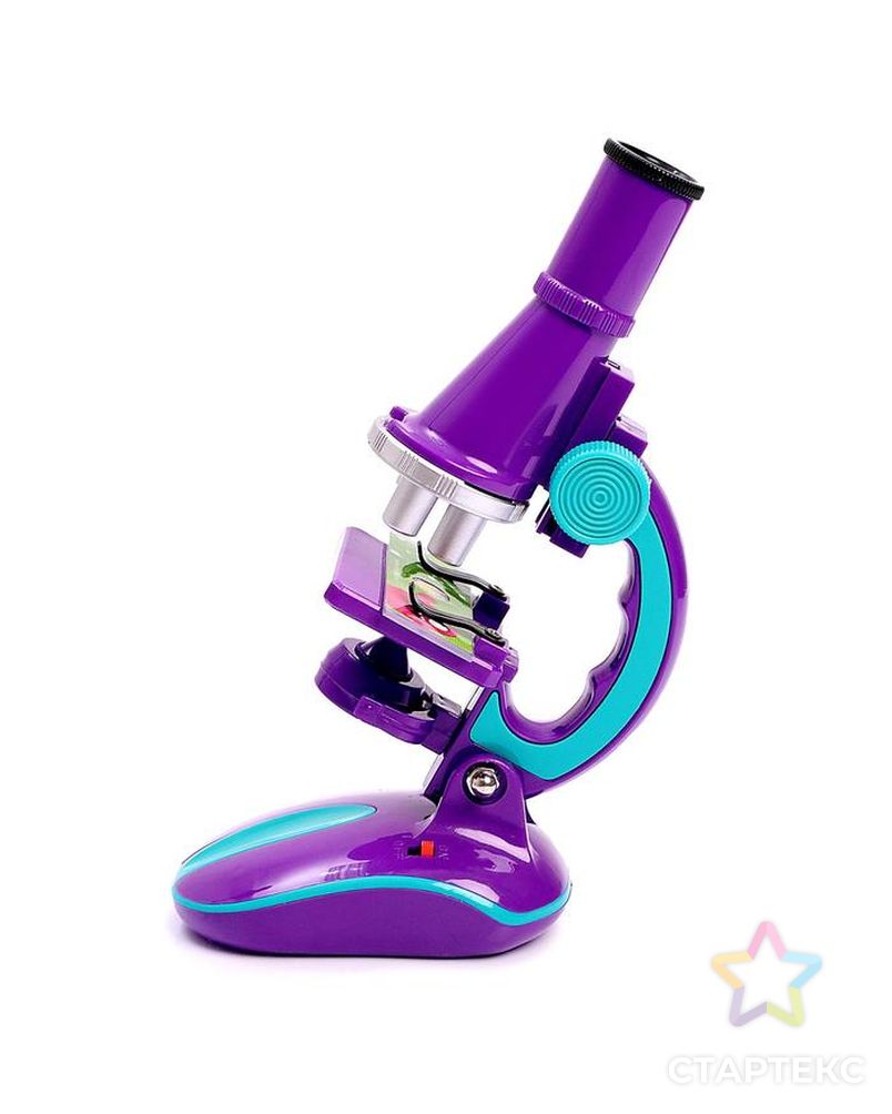 Микроскоп «Юный биолог», кратность увеличения 450х, 200х, 100х, с подсветкой арт. СМЛ-185070-1-СМЛ0007411036 3