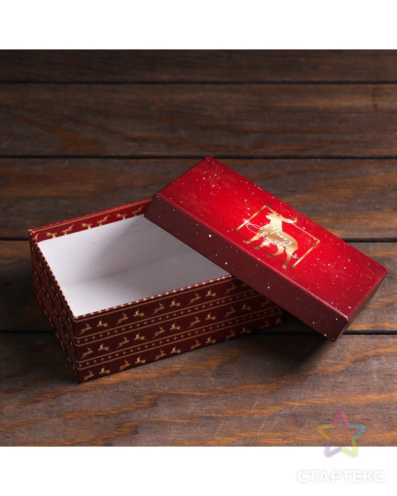 Подарочная коробка "Золотой", 15 х 9,5 х 6 см арт. СМЛ-195154-1-СМЛ0007423009