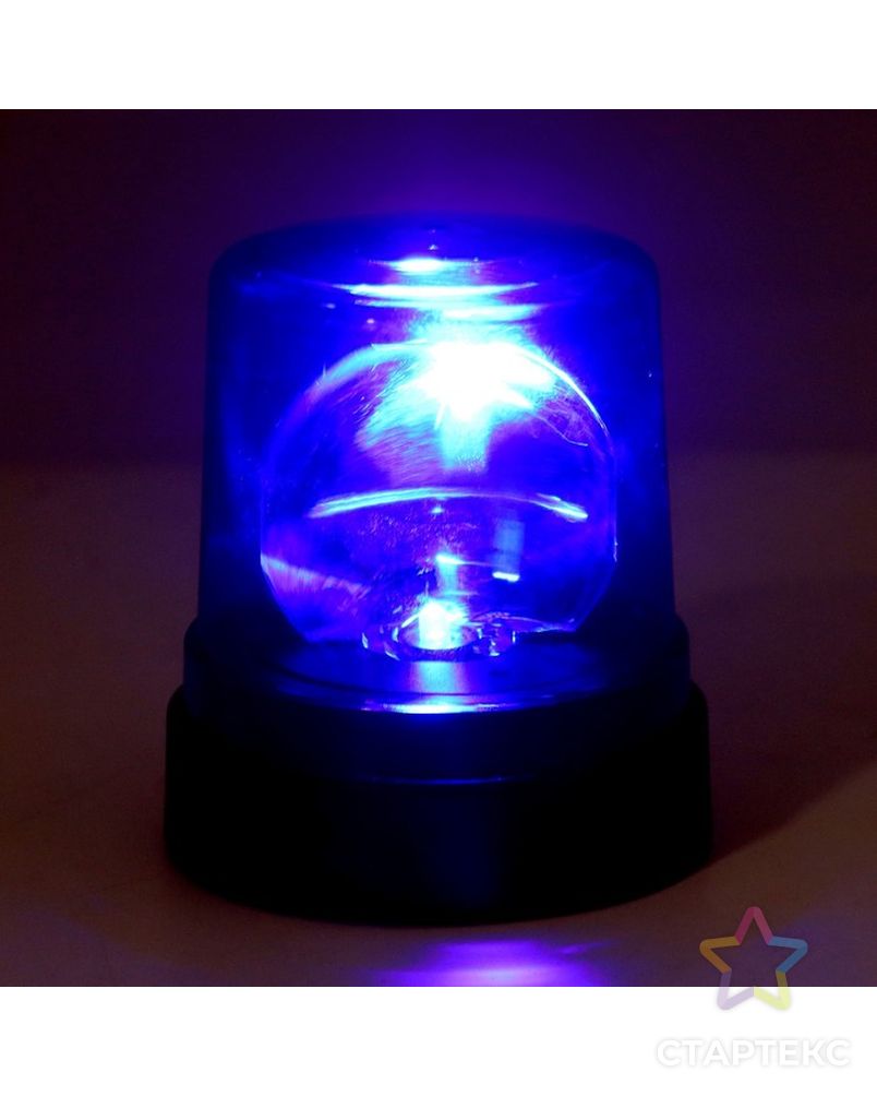Сирена «Полицейская», синяя, свет, звук сирены, магнитное основание арт. СМЛ-230811-1-СМЛ0007423855 2