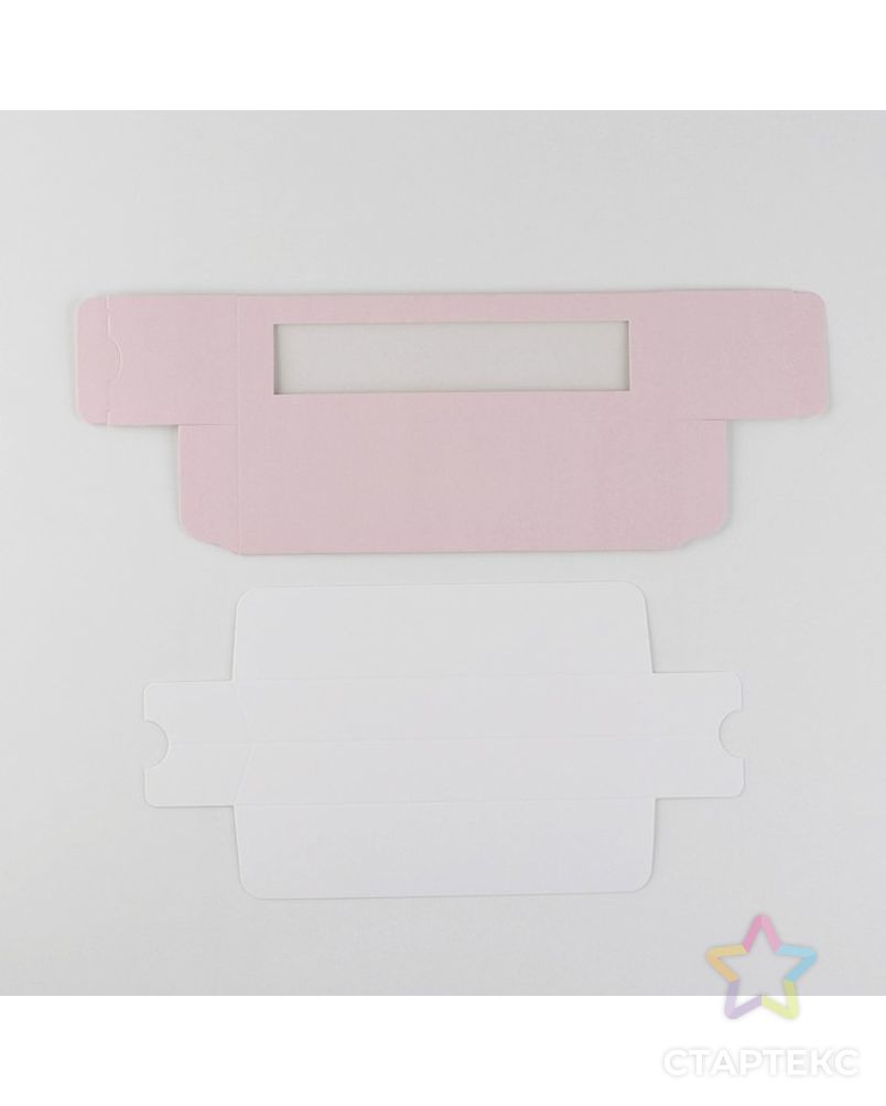 Коробка для макарун  «Розовая», 5.5 × 18 × 5.5 см арт. СМЛ-214857-1-СМЛ0007429283 3