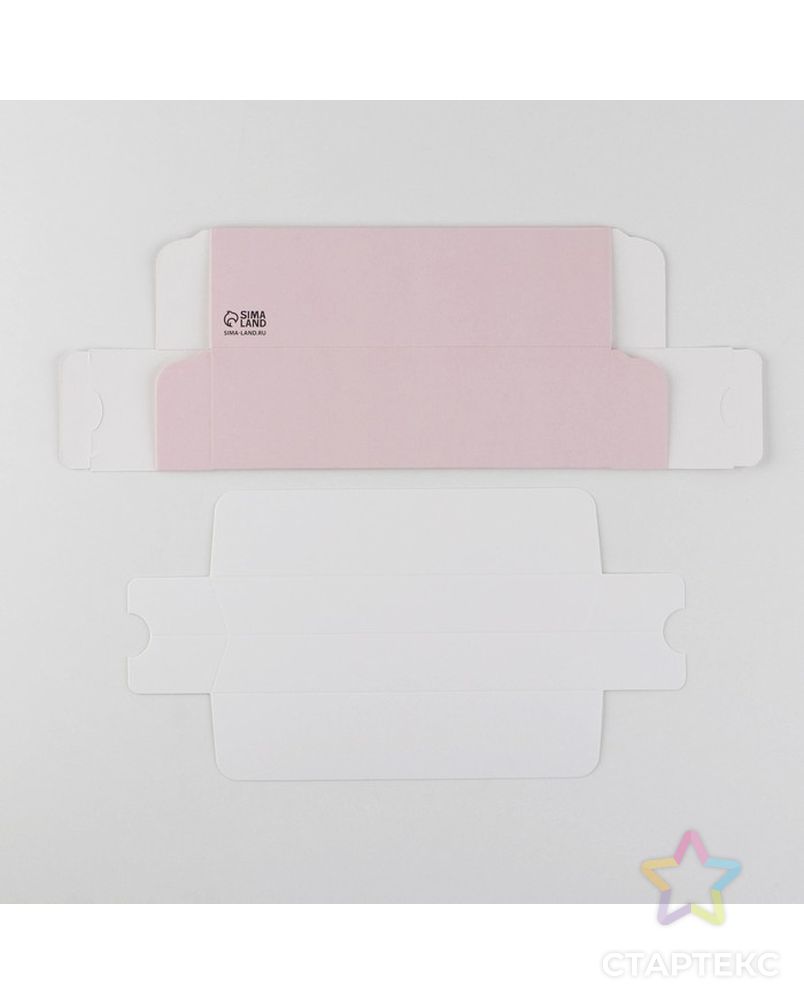 Коробка для макарун  «Розовая», 5.5 × 18 × 5.5 см арт. СМЛ-214857-1-СМЛ0007429283 4