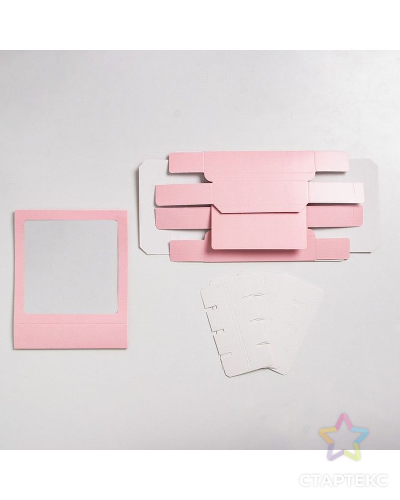 Коробка под 16 конфет с ячейками «Розовая» 17,7 х 17,7 х 3,8 см арт. СМЛ-202353-1-СМЛ0007434745 7