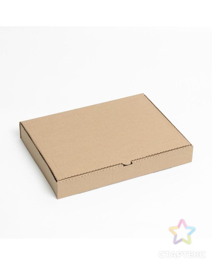 Коробка для пирога, крафт, 39 х 25 х 6 см арт. СМЛ-192798-1-СМЛ0007435021 1