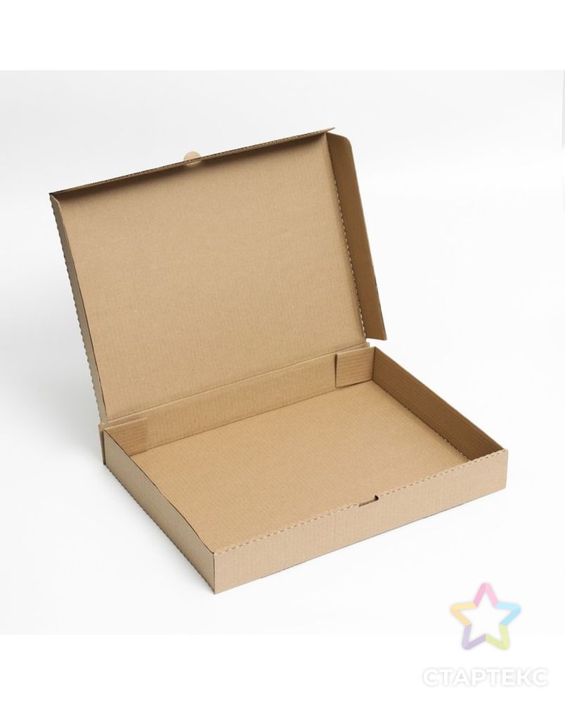Коробка для пирога, крафт, 45 х 33 х 6 см арт. СМЛ-190485-1-СМЛ0007435023 2