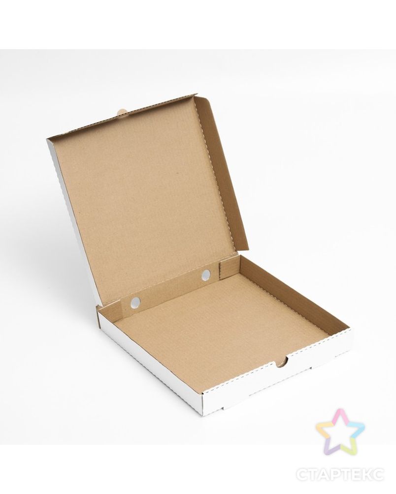 Коробка для пиццы, белая, 30 х 30 х 4 см арт. СМЛ-190487-1-СМЛ0007435025 2