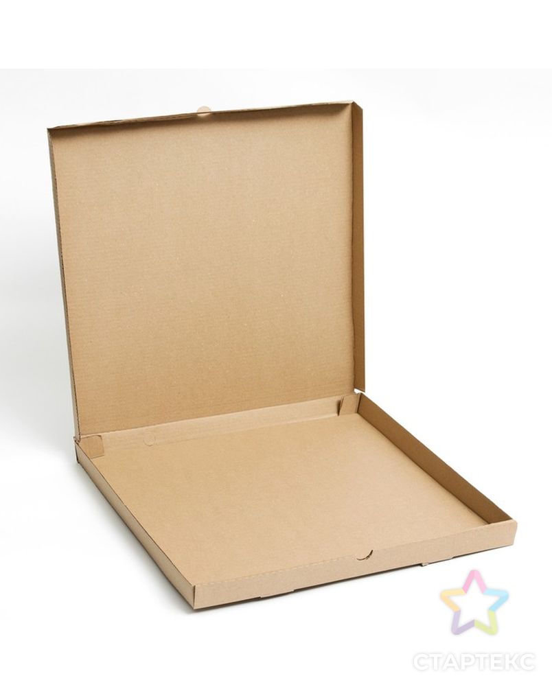 Коробка для пиццы, крафт, 50 х 50 х 4 см арт. СМЛ-190492-1-СМЛ0007435030 2