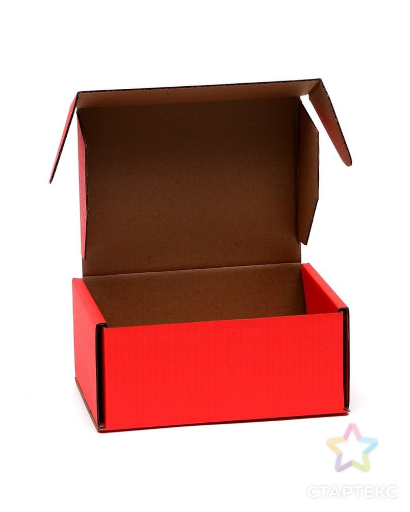 Коробка самосборная, красная, 22 х 16,5 х 10 см, арт. СМЛ-198333-1-СМЛ0007435053 3