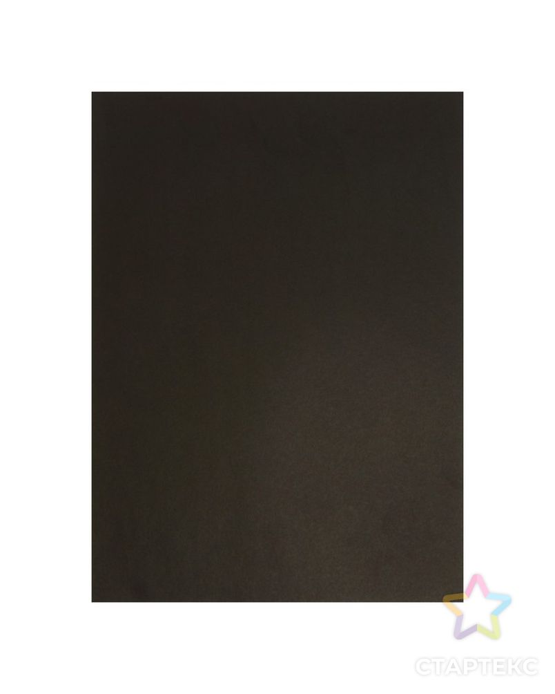 Картон цветной А4 190 г/м2 черный, немелованный, цена за 1 лист арт. СМЛ-221476-1-СМЛ0007437501 1