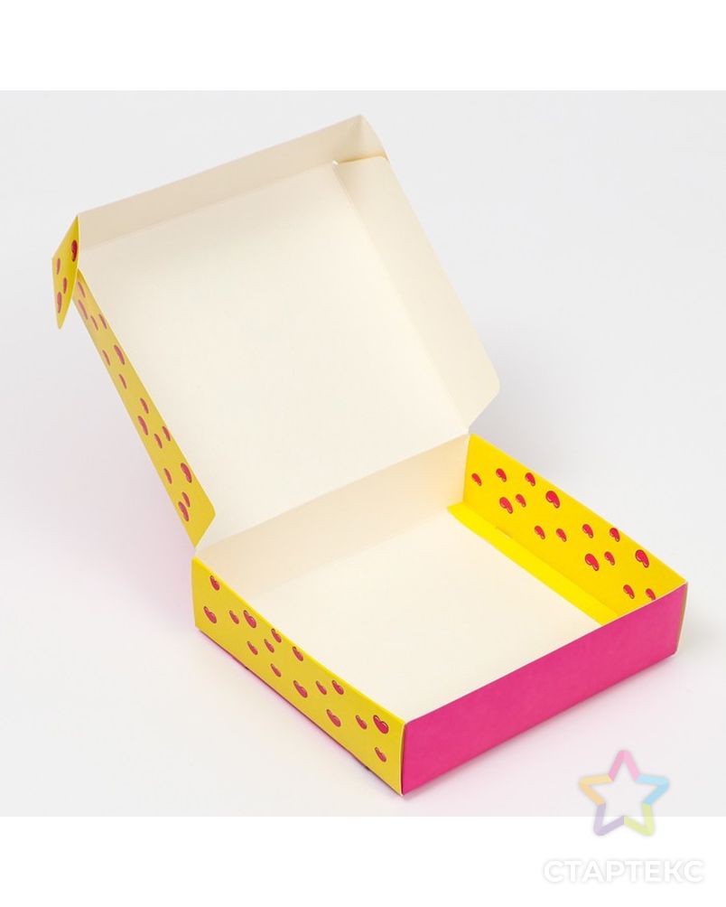 Коробка самосборная "Любовь это...", розовая, 20 х 18 х 5 см, арт. СМЛ-195626-1-СМЛ0007441379 4