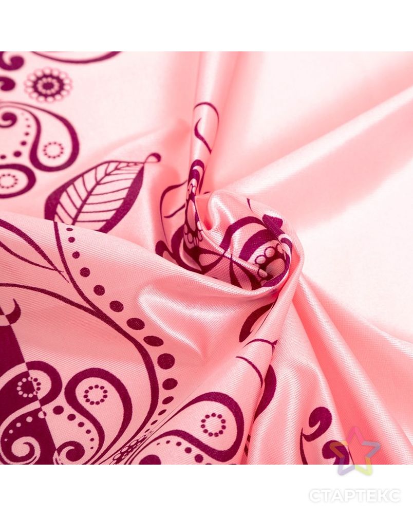 Скатерть Розовый фламинго 140*210 см, трикот, 100% п/э арт. СМЛ-190266-2-СМЛ0007442638 4