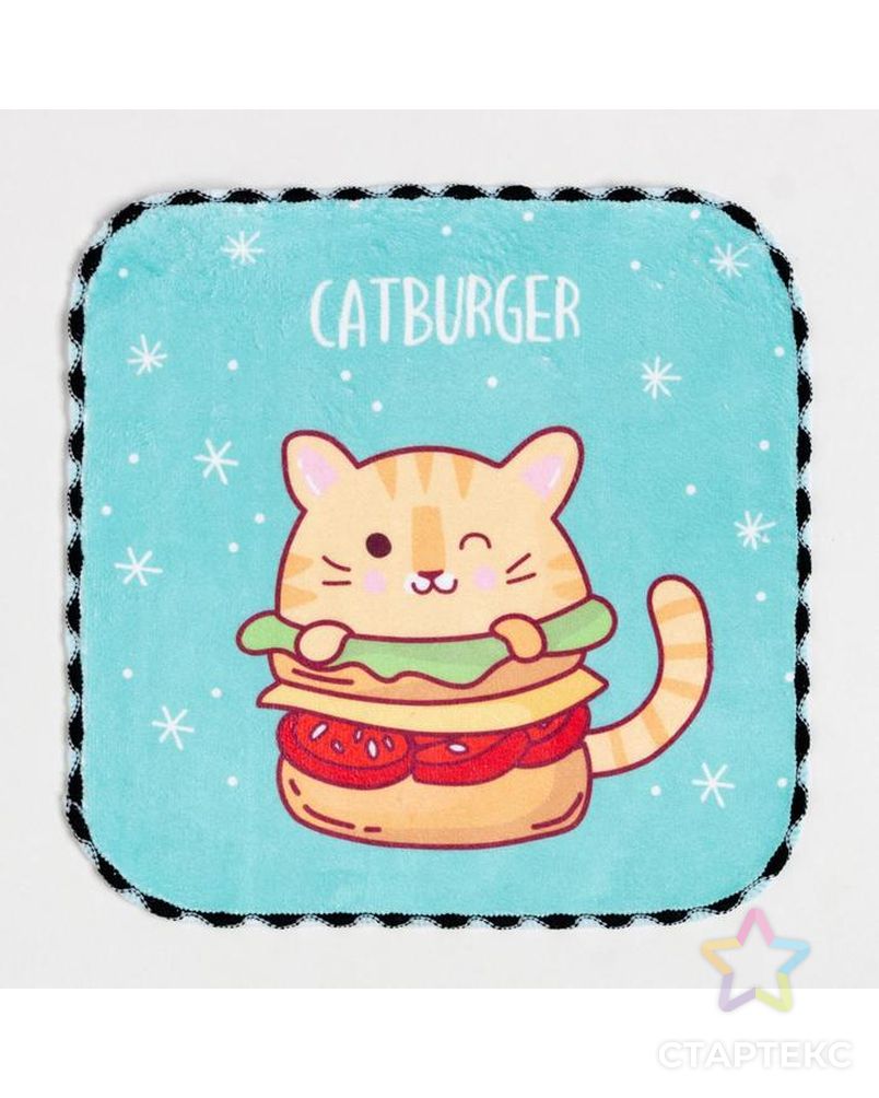 Салфетка для уборки "Catburger", 20х20 см, п/э арт. СМЛ-186278-1-СМЛ0007442653 2