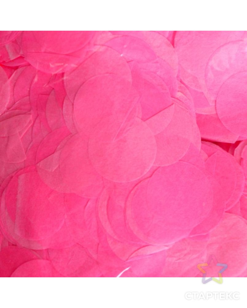 Наполнитель для шара, конфетти розовое 100 гр. 2,5 см арт. СМЛ-220785-1-СМЛ0007446423 2
