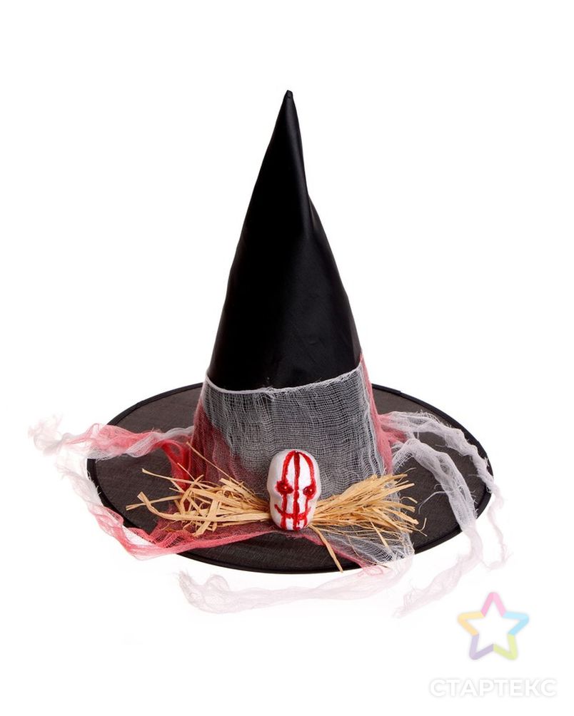 Карнавальная шляпа "Ведьма", цвета МИКС арт. СМЛ-229712-1-СМЛ0007450424 2