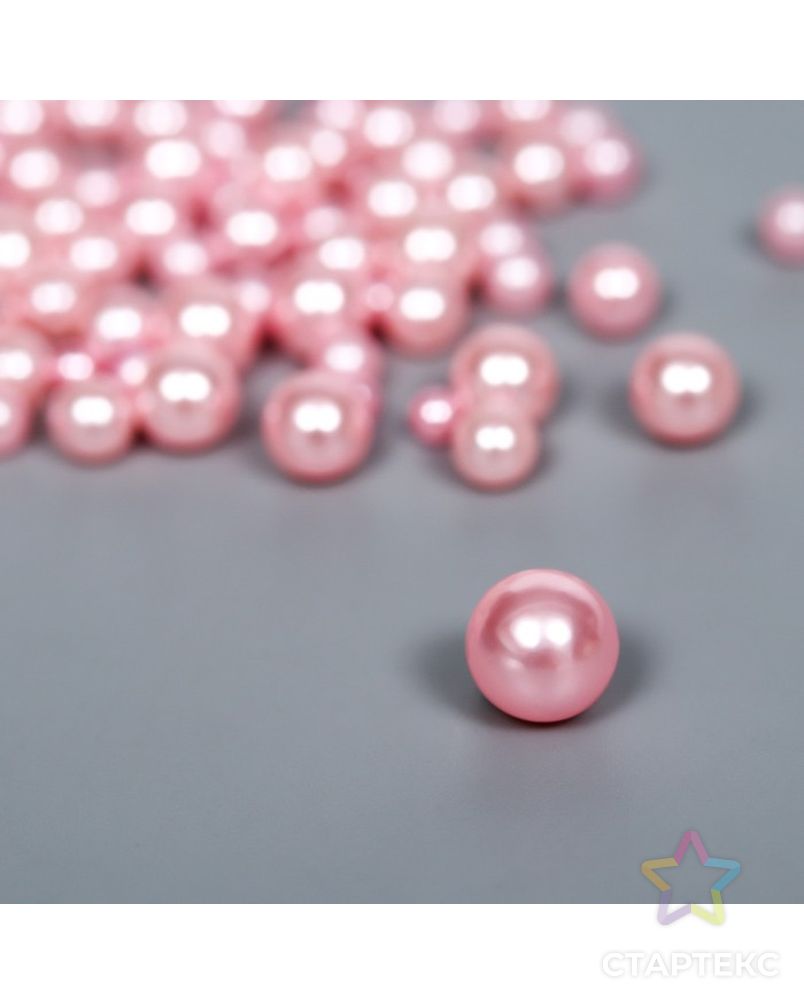 Декор для творчества пластик "Шарики. Розовый зефир" d=1,5-8 мм, набор 10 гр арт. СМЛ-221774-1-СМЛ0007459558 2