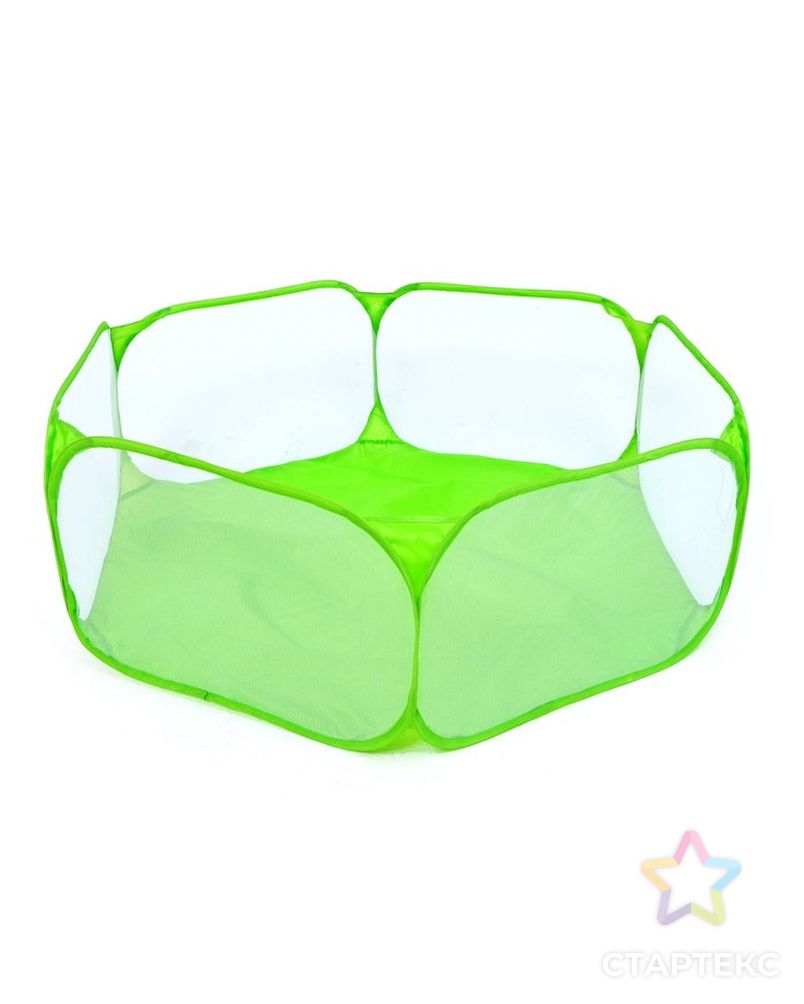 Детский манеж, сухой бассейн для шариков "Зелёный" 120х120х38 см арт. СМЛ-222185-1-СМЛ0007464229 1