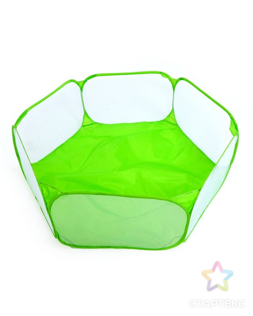 Детский манеж, сухой бассейн для шариков "Зелёный" 120х120х38 см арт. СМЛ-222185-1-СМЛ0007464229 2