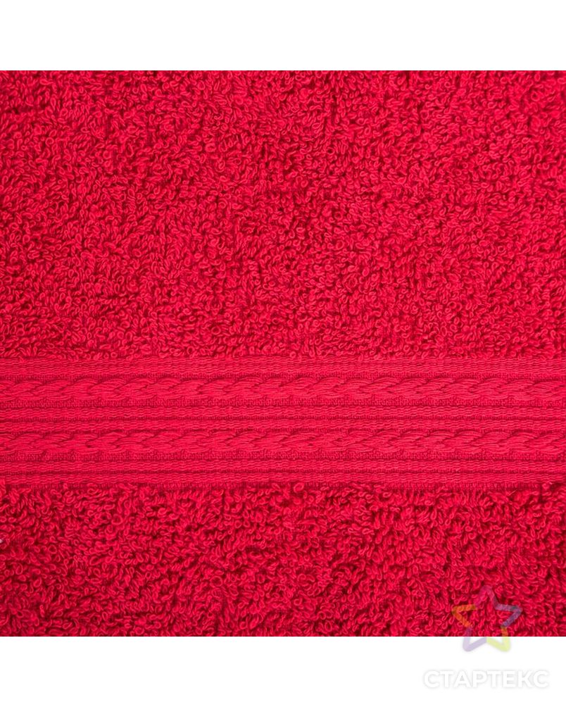 Полотенце махровое 50х90 см, цвет бордовый 100% хл, 440 г/м2 арт. СМЛ-199952-2-СМЛ0007483749 3