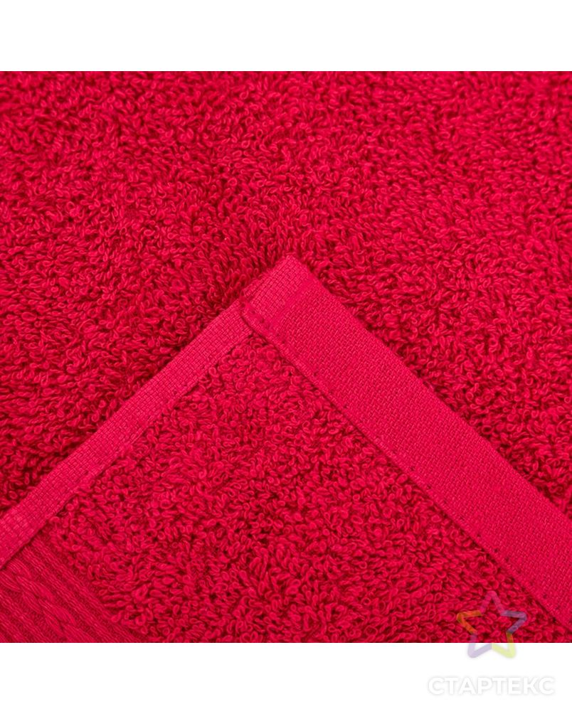 Полотенце махровое 50х90 см, цвет бордовый 100% хл, 440 г/м2 арт. СМЛ-199952-2-СМЛ0007483749 4