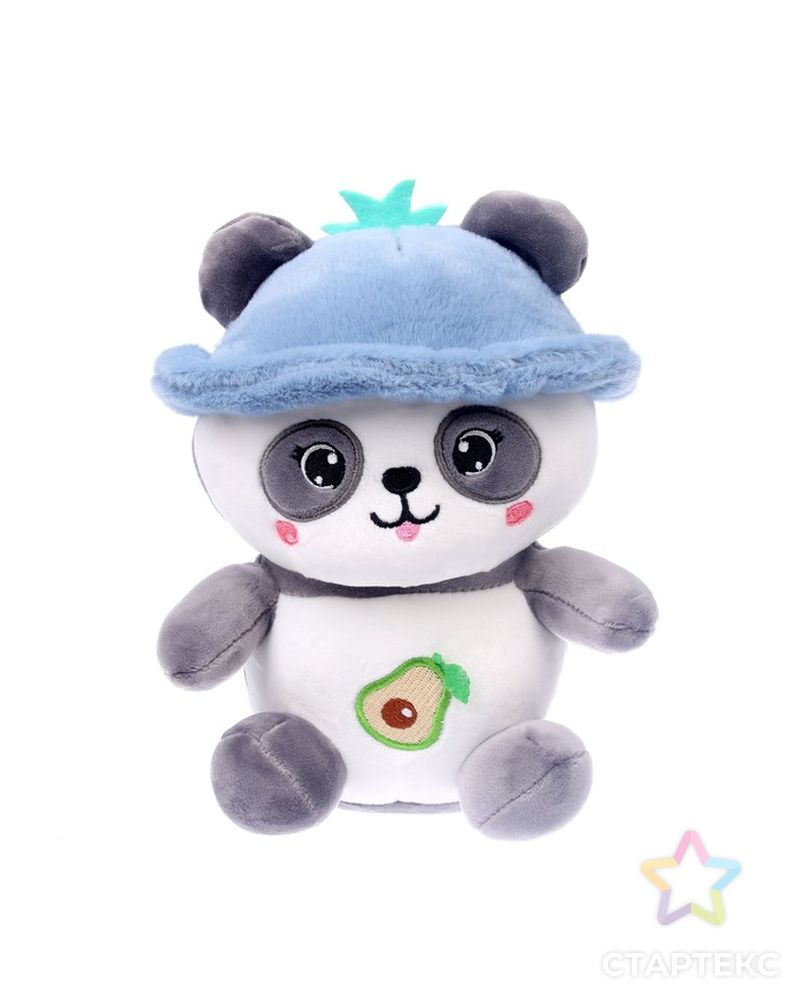 Мягкая игрушка "Панда в панамке" 20 см, цвет МИКС арт. СМЛ-219977-1-СМЛ0007489578 1