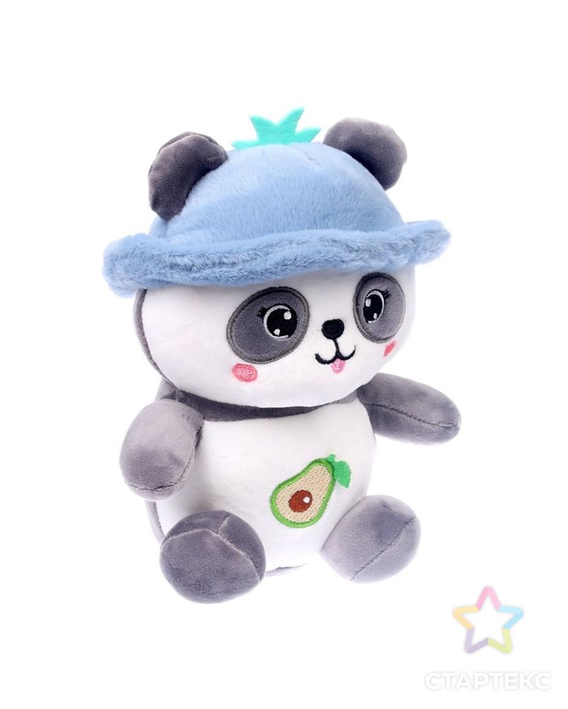 Мягкая игрушка "Панда в панамке" 20 см, цвет МИКС арт. СМЛ-219977-1-СМЛ0007489578 2