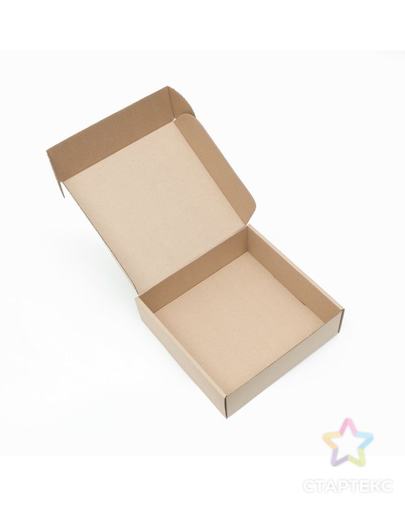 Коробка самосборная, бурая, 24 х 24 х 7,5 см, арт. СМЛ-220735-1-СМЛ0007510999 3