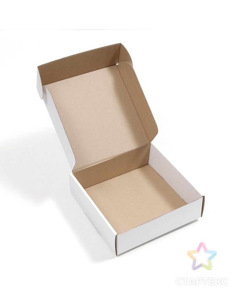Коробка самосборная, белая, 24 х 24 х 7,5 см, арт. СМЛ-217043-1-СМЛ0007511000 2