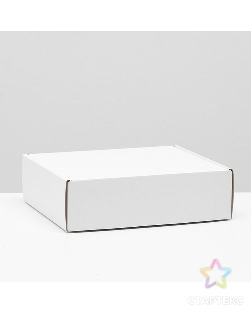 Коробка самосборная, белая, 27 х 24 х 8 см, арт. СМЛ-220736-1-СМЛ0007511002 1