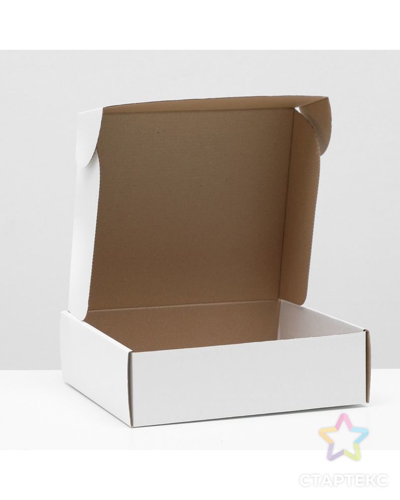 Коробка самосборная, белая, 27 х 24 х 8 см, арт. СМЛ-220736-1-СМЛ0007511002 2