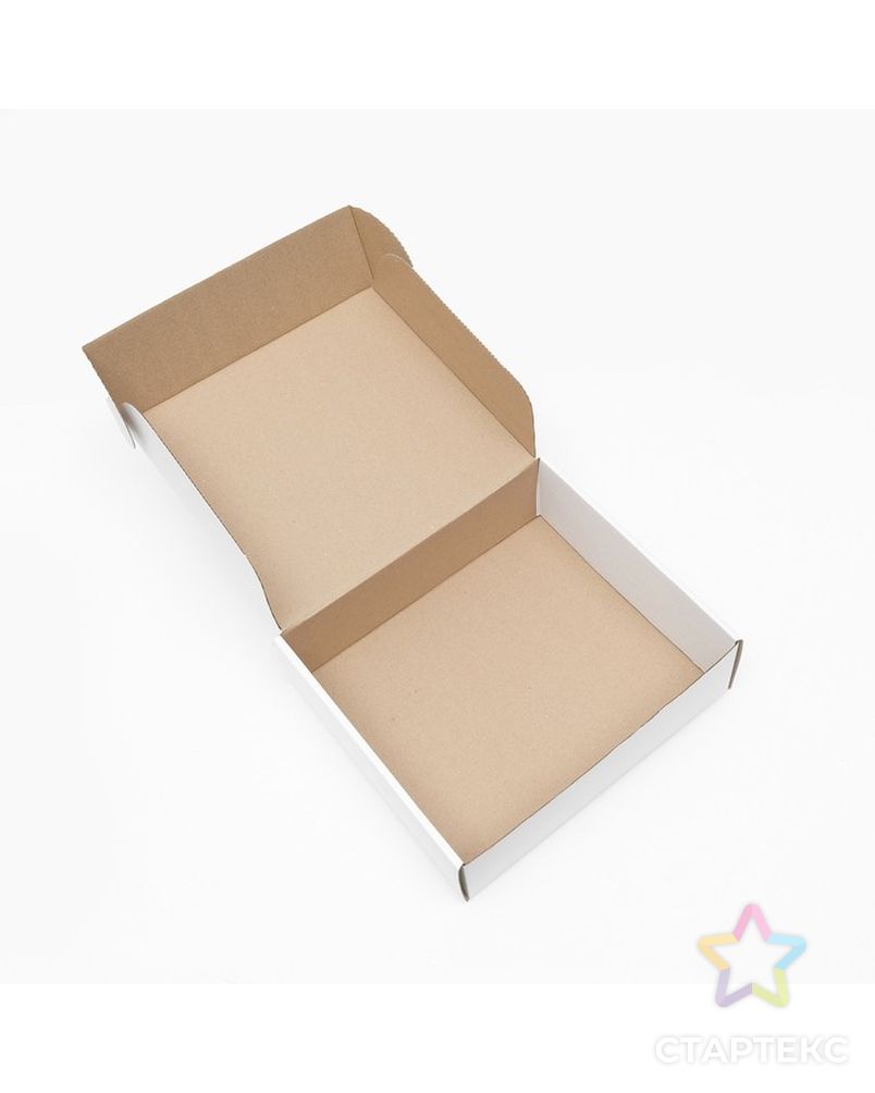 Коробка самосборная, белая, 27 х 24 х 8 см, арт. СМЛ-220736-1-СМЛ0007511002 3