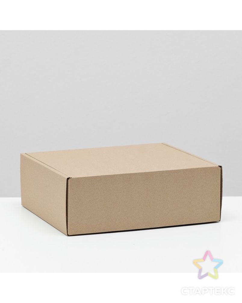 Коробка самосборная, бурая, 26 х 24 х 10 см, арт. СМЛ-220737-1-СМЛ0007511003 1