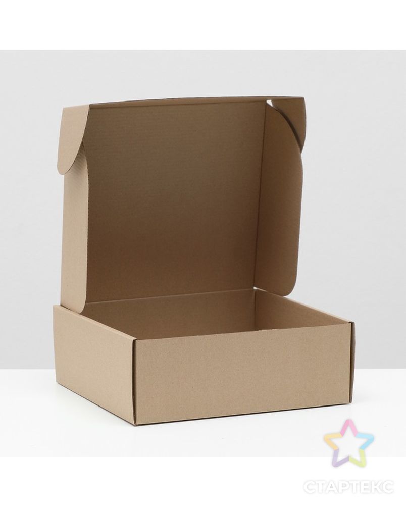 Коробка самосборная, бурая, 26 х 24 х 10 см, арт. СМЛ-220737-1-СМЛ0007511003 2