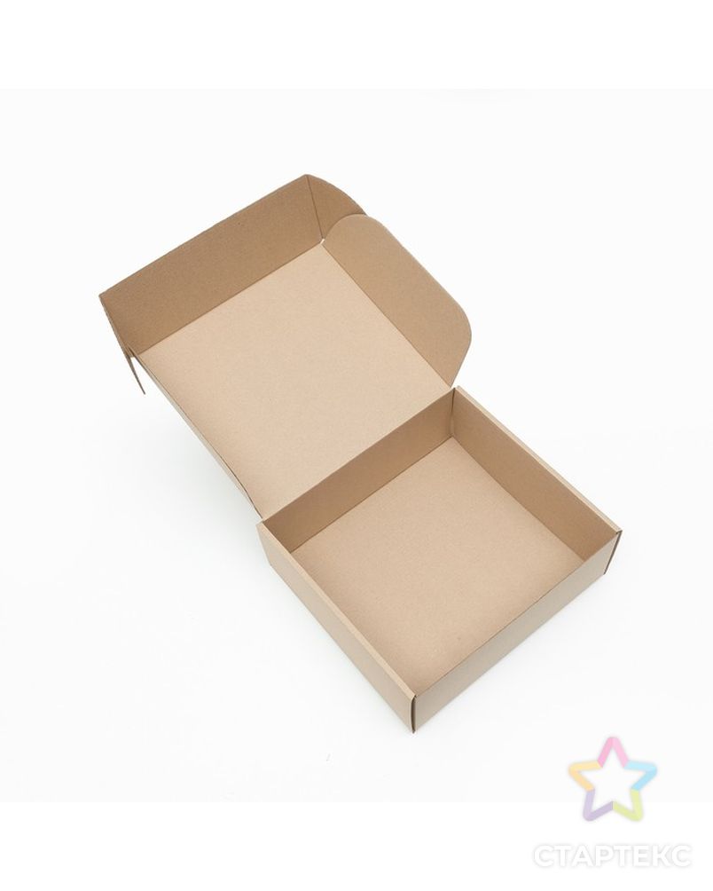 Коробка самосборная, бурая, 26 х 24 х 10 см, арт. СМЛ-220737-1-СМЛ0007511003 3