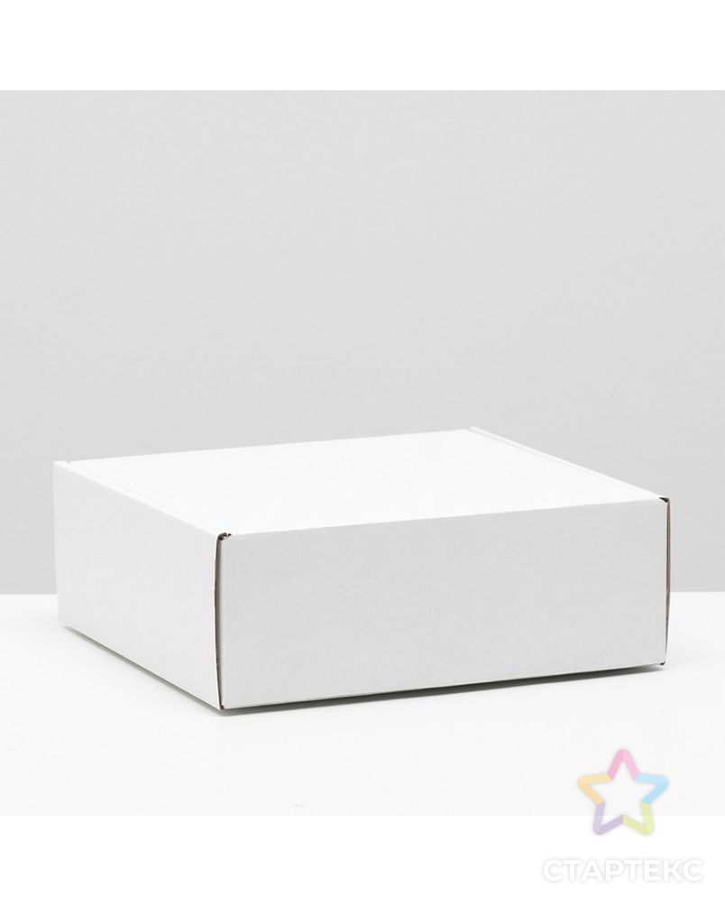 Коробка самосборная, белая, 26 х 24 х 10 см, арт. СМЛ-220738-1-СМЛ0007511004 1