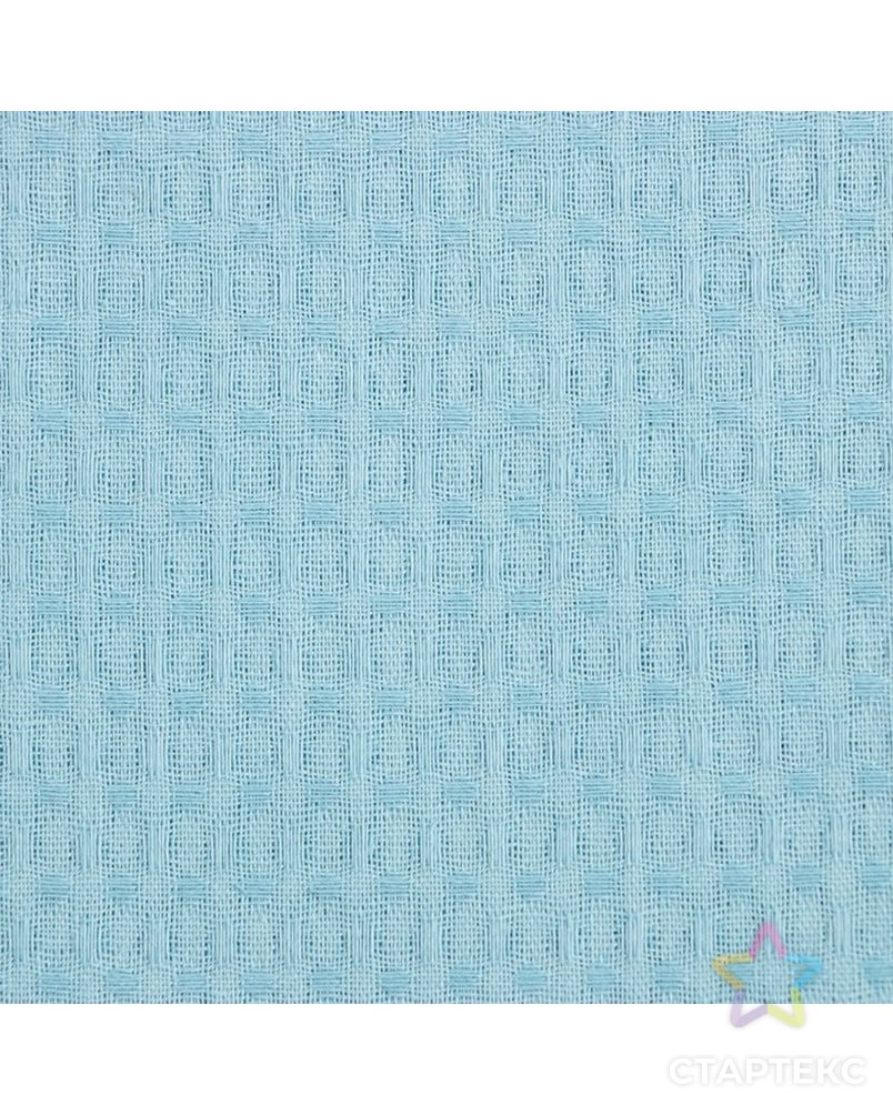 Набор для сауны Экономь и Я: полотенце-парео+шапочка, цв.голубой, вафля, 100%хл, 200 г/м2 арт. СМЛ-198015-1-СМЛ0007519770 5