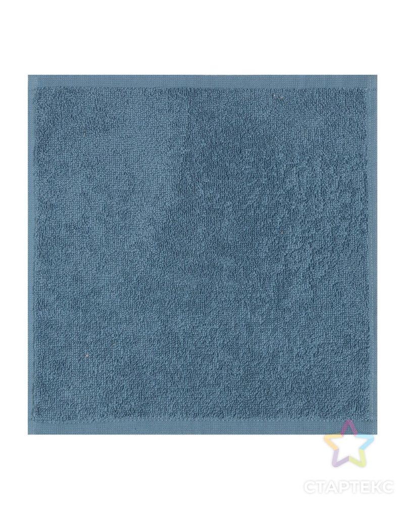 Полотенце махровое "Этель" 30*30 см, цв. голубой, 100% хлопок, 340 г/м2 арт. СМЛ-200160-1-СМЛ0007522351 2