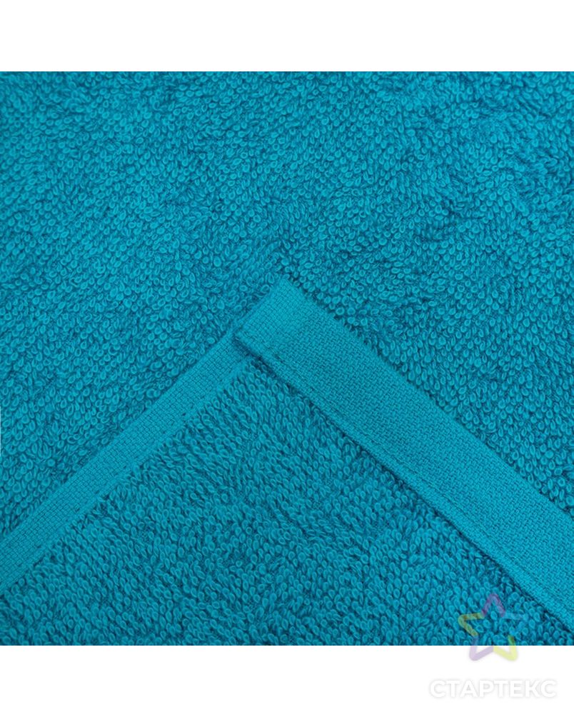 Полотенце махровое "Этель" 30*30 см, цв. темно-голубой, 100% хлопок, 340 г/м2 арт. СМЛ-200171-1-СМЛ0007522356 4