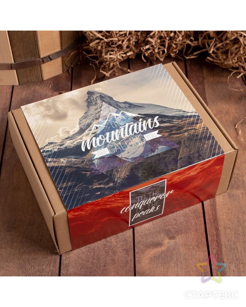 Набор подарочный Этель Mountains полотенце 30х60 см  и аксс (5 предм) арт. СМЛ-223073-1-СМЛ0007530328 6