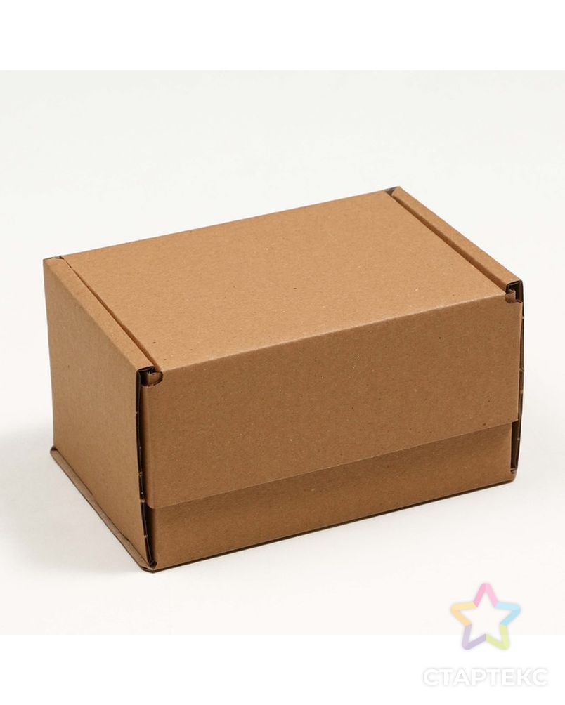 Коробка самосборная, бурая, 17 x 12 x 10 см, арт. СМЛ-223521-1-СМЛ0007533735 1