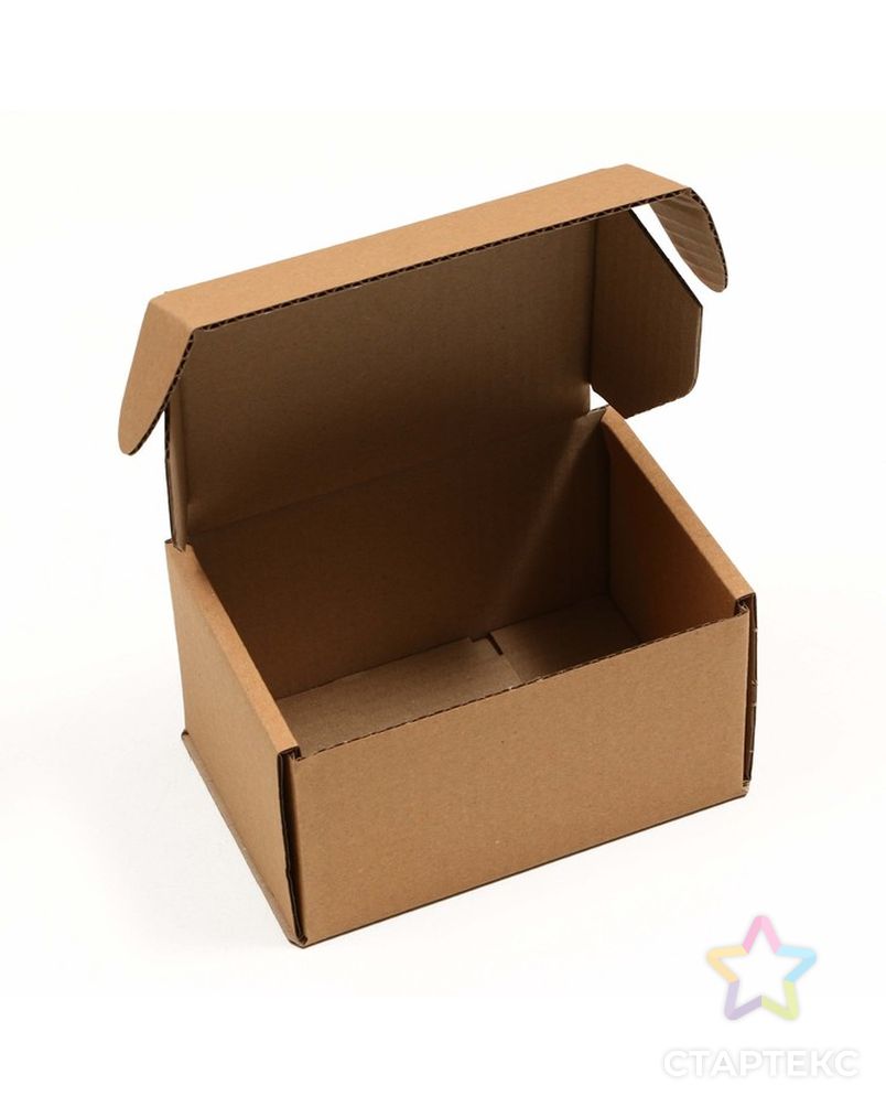 Коробка самосборная, бурая, 17 x 12 x 10 см, арт. СМЛ-223521-1-СМЛ0007533735 2