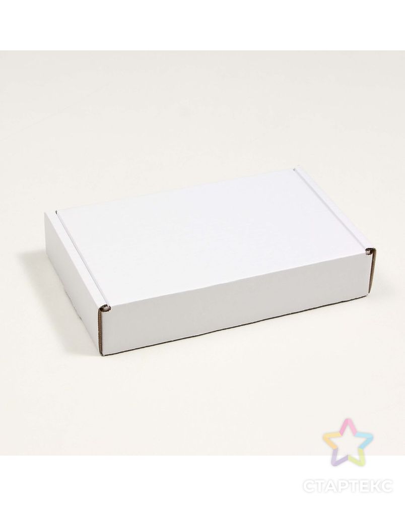 Коробка самосборная, белая, 26,5 x 16,5 x 5 см, арт. СМЛ-223524-1-СМЛ0007533738 1