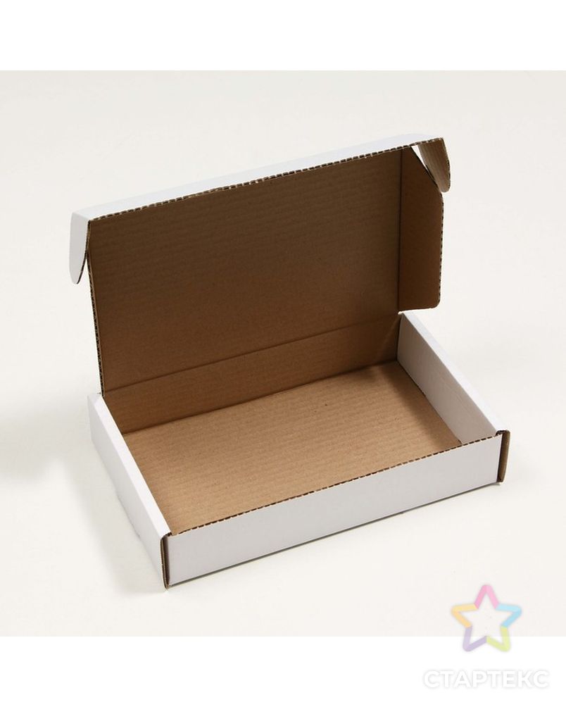 Коробка самосборная, белая, 26,5 x 16,5 x 5 см, арт. СМЛ-223524-1-СМЛ0007533738 2