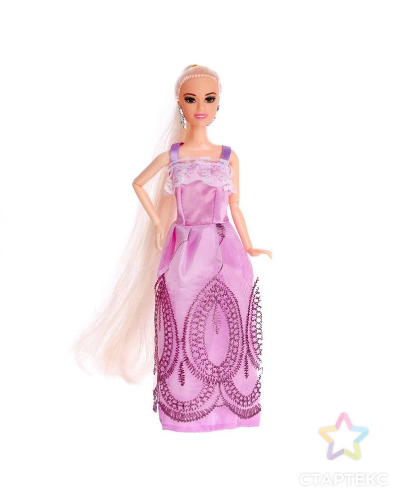 Кукла-модель шарнирная "Синтия" в платье, длинные волосы, МИКС арт. СМЛ-212018-1-СМЛ0007558977 1