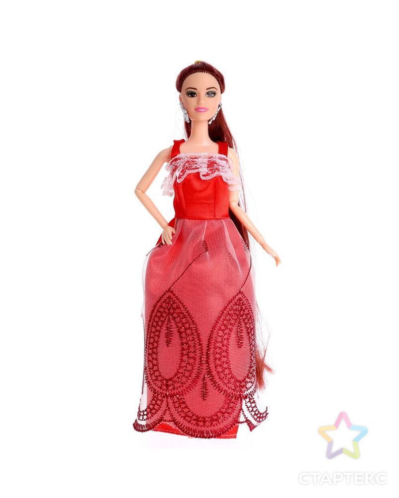 Кукла-модель шарнирная "Синтия" в платье, длинные волосы, МИКС арт. СМЛ-212018-1-СМЛ0007558977 3