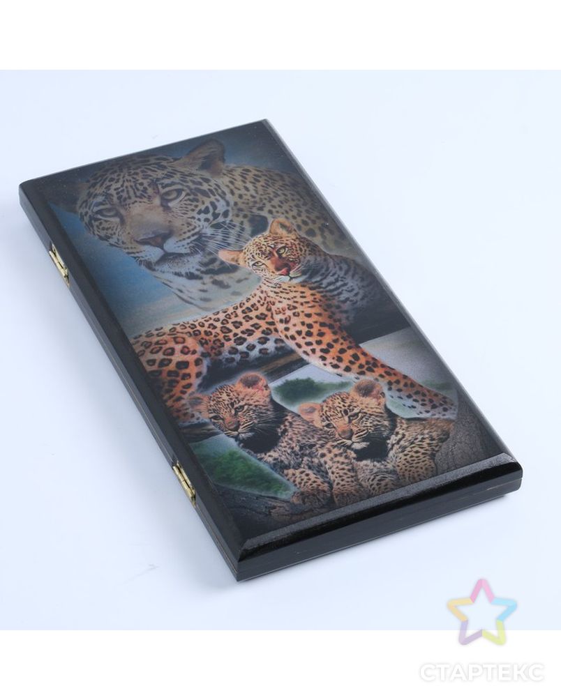 Нарды "Леопард" 40 x 40 см арт. СМЛ-194802-1-СМЛ0007559135 1