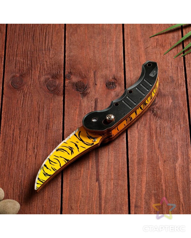 Сувенир деревянный "Ножик раскладной" тигровый арт. СМЛ-202714-1-СМЛ0007560867 2
