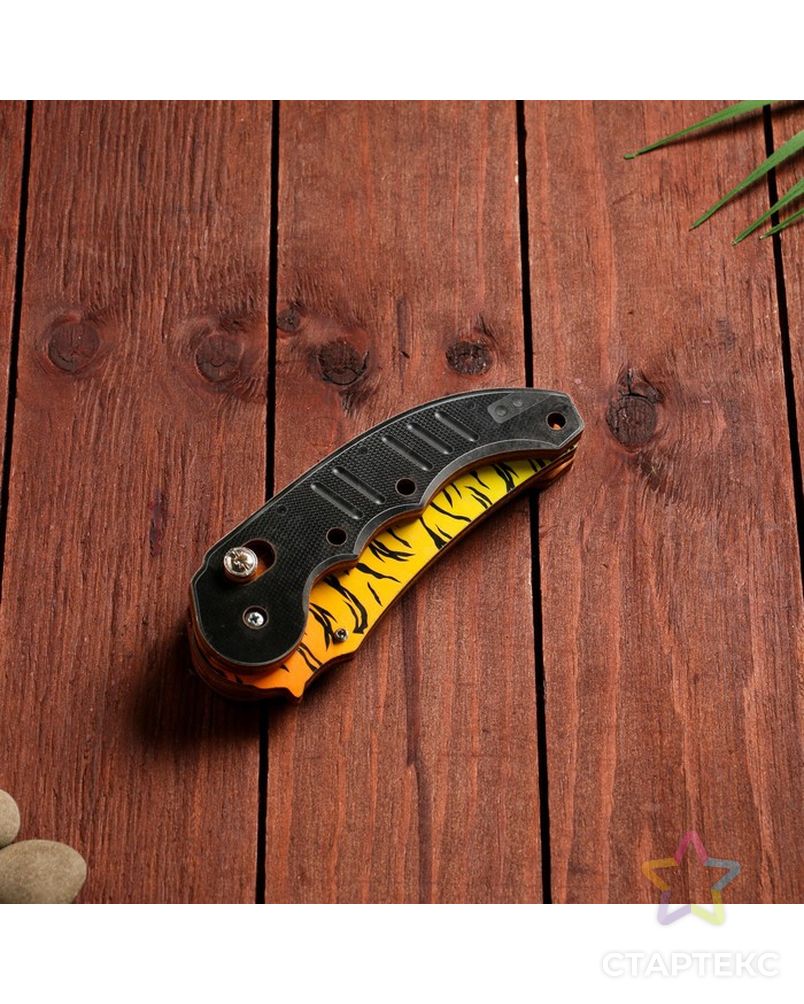 Сувенир деревянный "Ножик раскладной" тигровый арт. СМЛ-202714-1-СМЛ0007560867 4