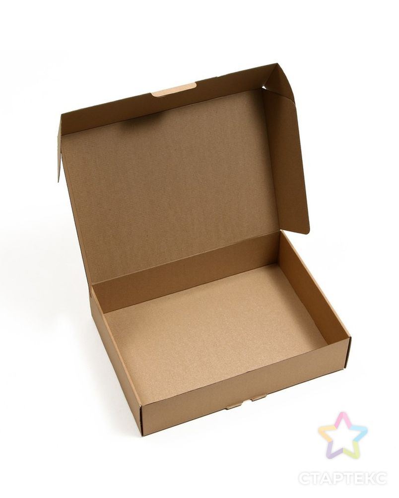 Коробка самосборная, бурая, 38 х 28 х 9 см, арт. СМЛ-222291-1-СМЛ0007574555 2